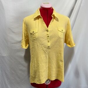 Karen Scott Yellow Short Sleeve Tee